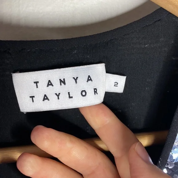 Tanya Taylor Zoey Sequin Camo Wrap Dress size 2